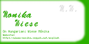 monika wiese business card